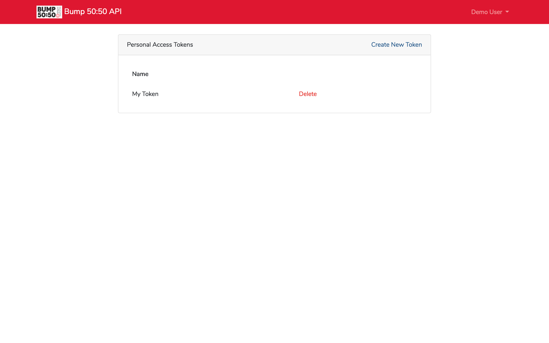 Token list
